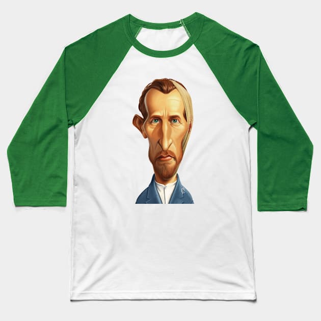 Vincent Van Gogh Earless Baseball T-Shirt by RobArt